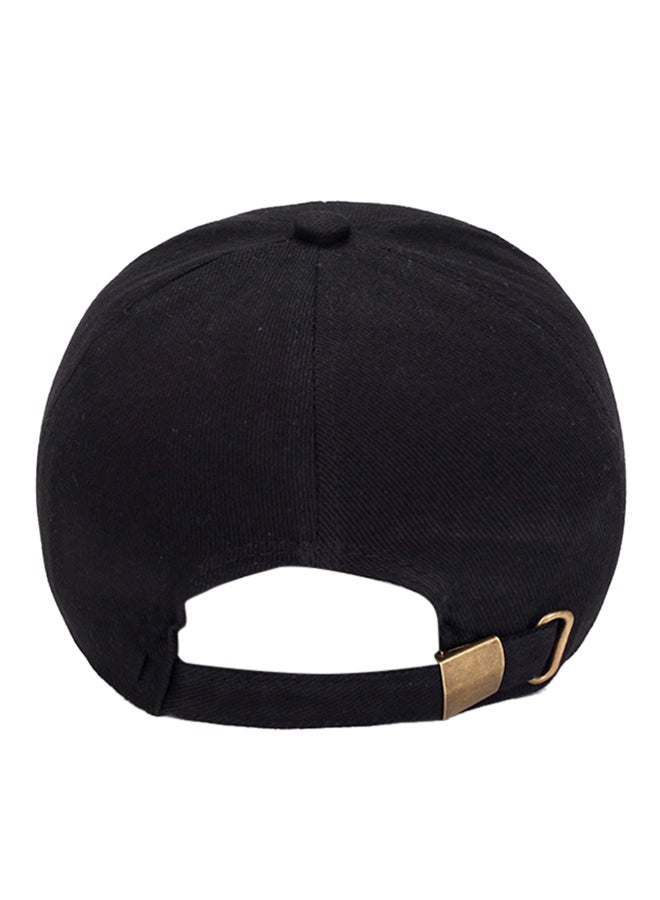Generic Solid Baseball Cap Black  - Image 2