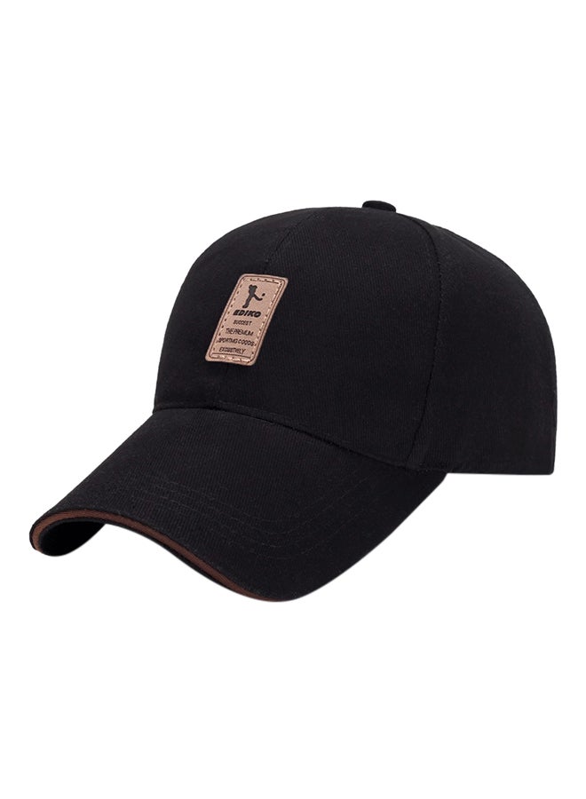 Generic Solid Baseball Cap Black  - Image 3