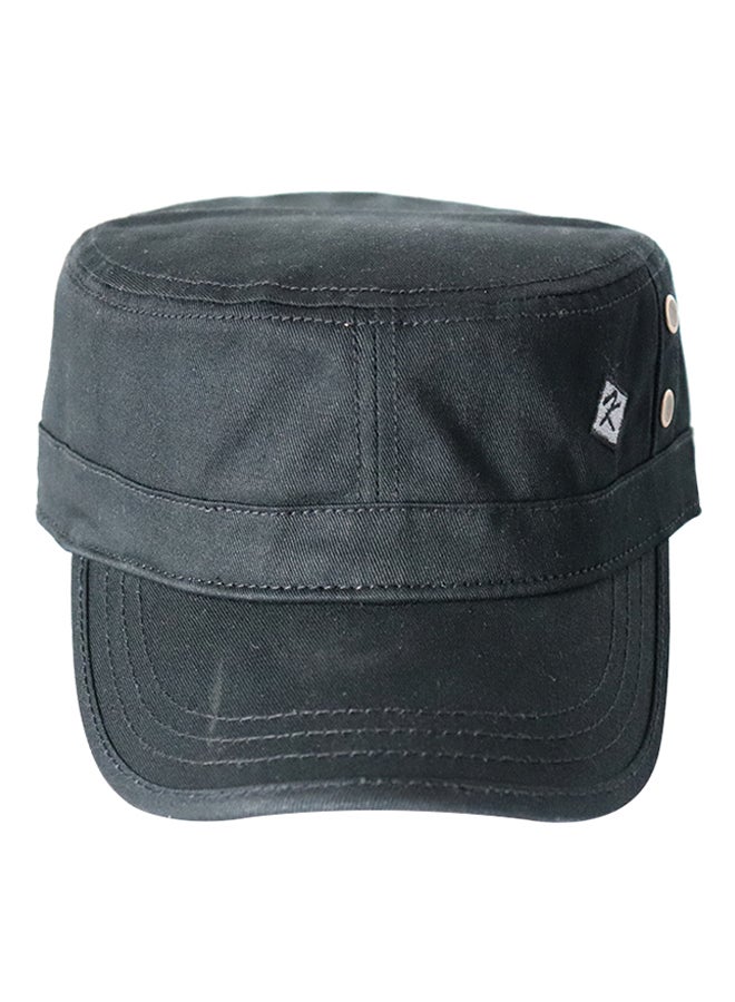 Generic Cotton Plain Army Cap Black  - Image 1