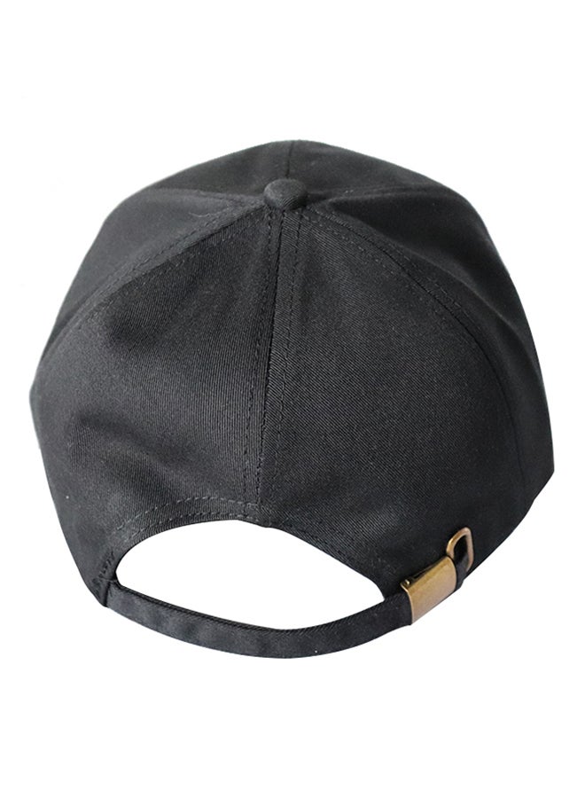 Solid Baseball Cap Black - Image 2