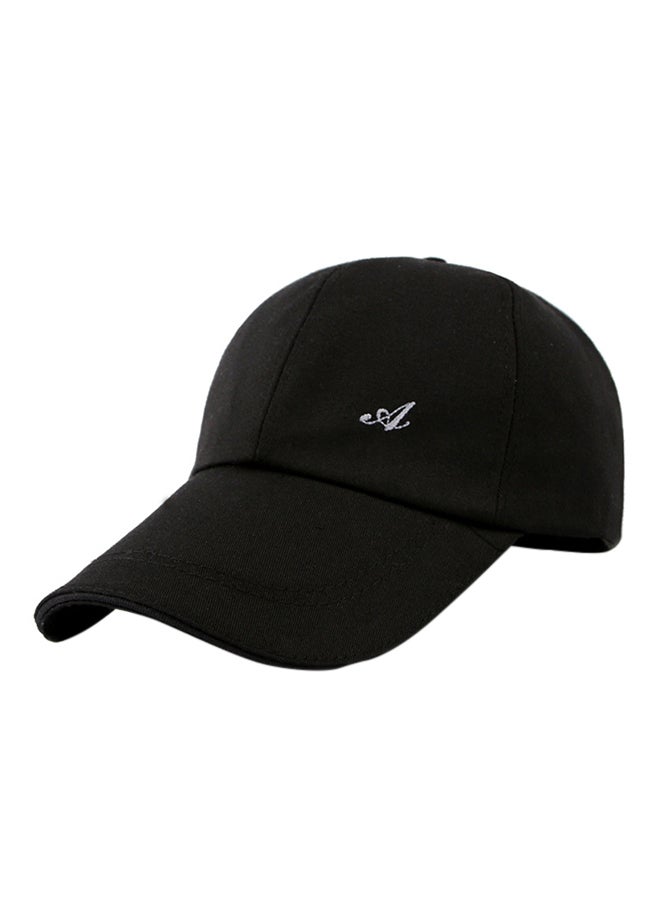 Solid Baseball Cap Black - Image 3