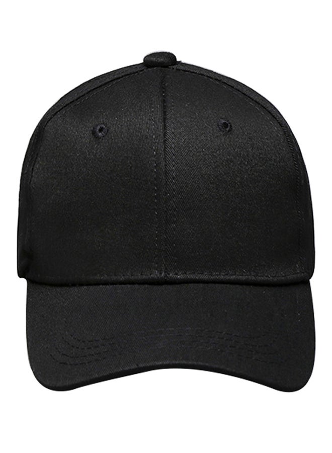 Generic - Cotton Solid Baseball Cap Black - Image 1