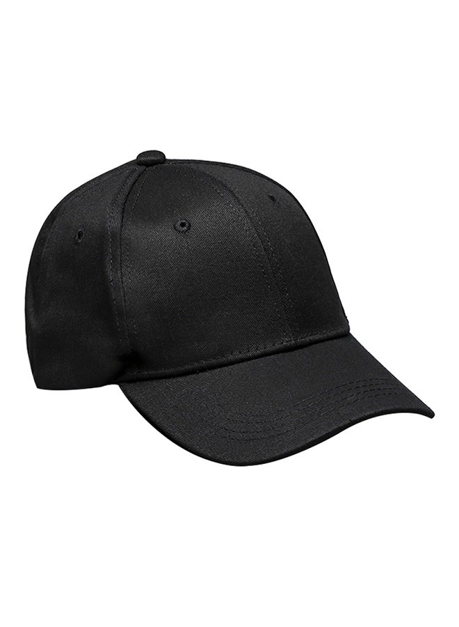 Generic - Cotton Solid Baseball Cap Black - Image 1
