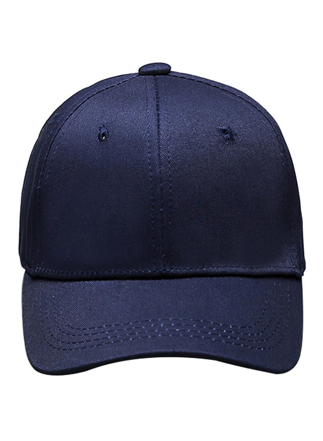 Generic Cotton Solid Baseball Cap Blue  - Image 1