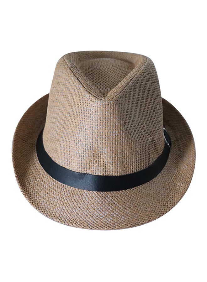 Generic - Fedora Panama Style Hat Brown - Image 1