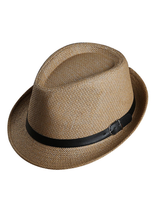 Generic - Fedora Panama Style Hat Brown - Image 1