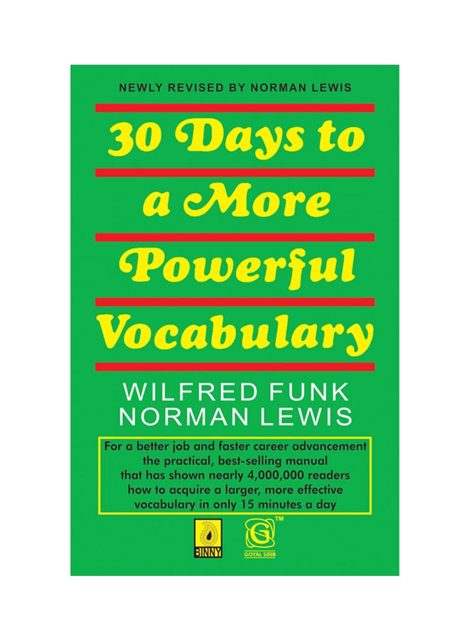 30 Days To More Powerful Vocabulary Paperback English by Norman Lewis - 1-Aug-06