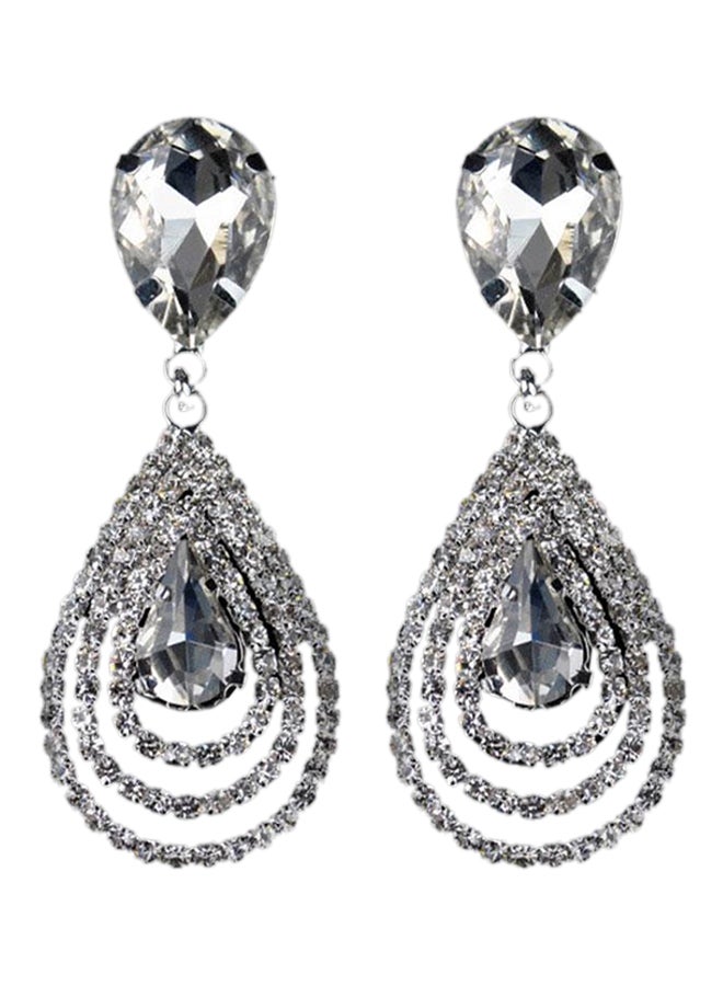Generic - Luxury Crystal Shiny Drop Earrings - Image 1