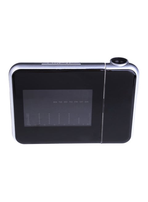 Digital LED Projector Alarm Clock Black/Silver