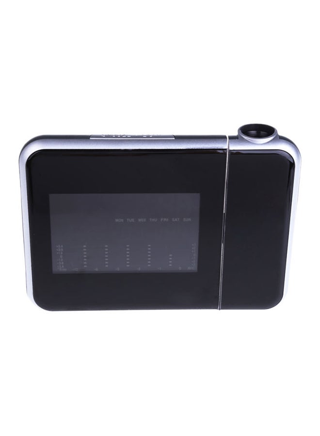 Digital LED Projector Alarm Clock Black/Silver