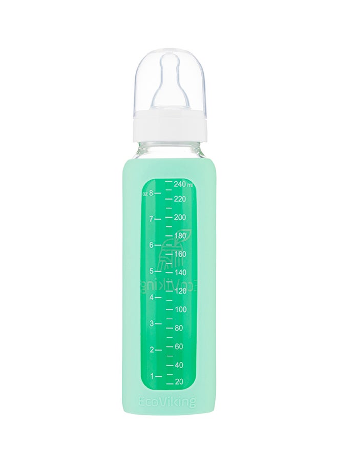 EcoViking Standard Feeding Bottle With Sleeve, 240 ml