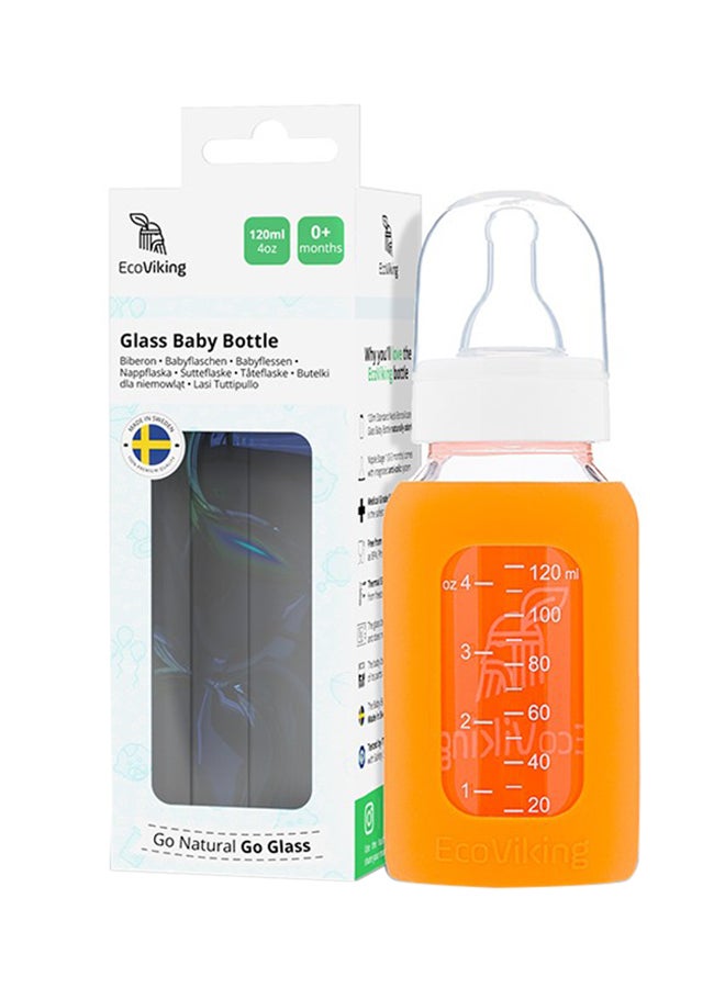 Standard Feeding Bottle With Sleeve, 120 ml