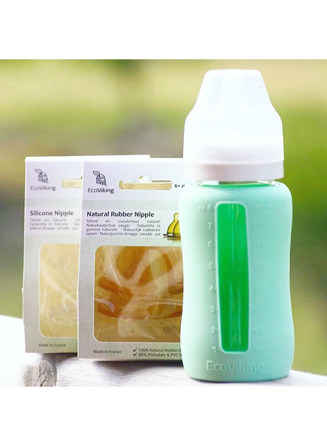 EcoViking Wide Neck Feeding Bottle With Sleeve, 240 ml - Image 2