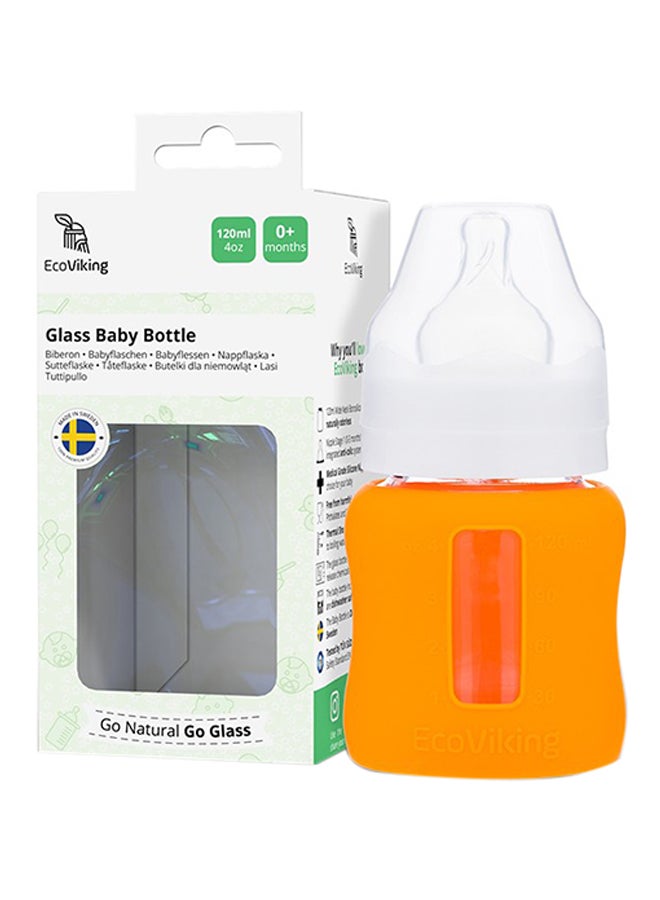EcoViking Wide Neck Feeding Bottle With Sleeve, 120 ml - Image 2