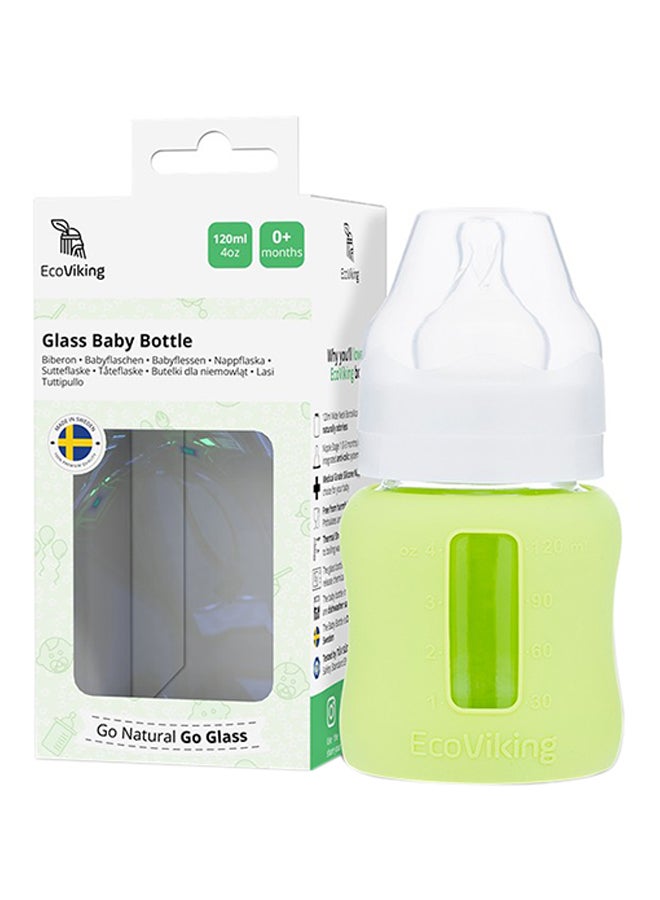 EcoViking Wide Neck Feeding Bottle With Sleeve, 120 ml - Image 2