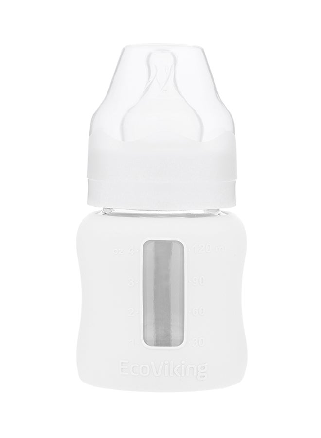 EcoViking Wide Neck Feeding Bottle With Sleeve, 120 ml