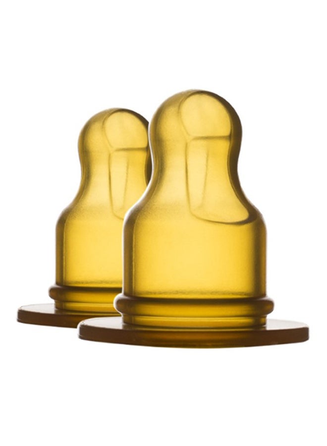 EcoViking - 2 Piece Natural Rubber Orthodontic Nipple for Standard Neck Bottle (Stage 2, 6+ Months) - Image 1