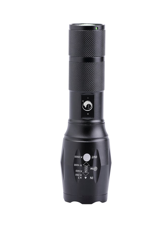 UKing 5 Modes Multifunction LED Flashlight Torch Set Black 19cm 