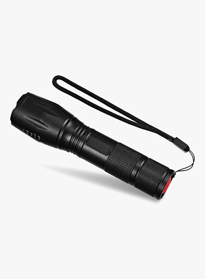 2-Piece LED Mini Flashlights With Adjustable Focus And 5 Light Modes Black 15cm - Image 2
