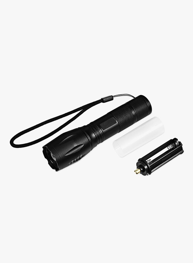 2-Piece LED Mini Flashlights With Adjustable Focus And 5 Light Modes Black 15cm - Image 3