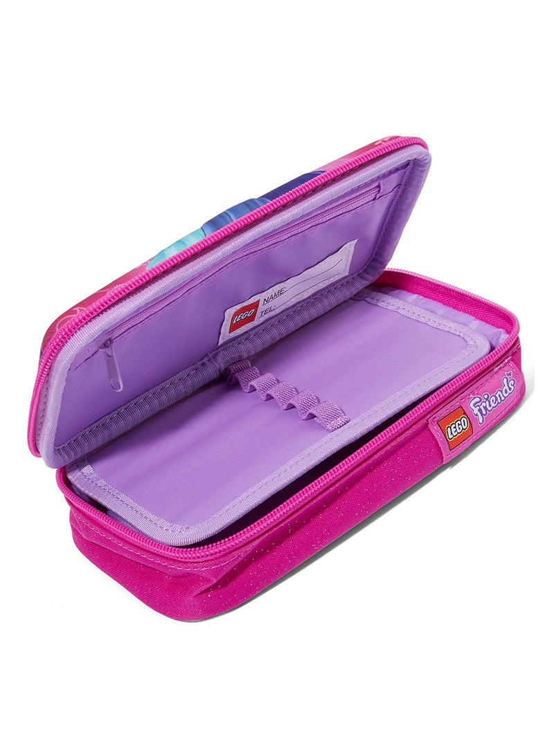 ليغو حافظة أقلام بسحّاب للإغلاق وتصميم ثلاثي الأبعاد وردي/أرجواني - Image 3