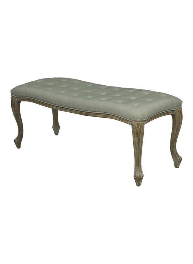PAN emirates - Lovdom Bench Light Grey/Natural 122x49x44centimeter - Image 1