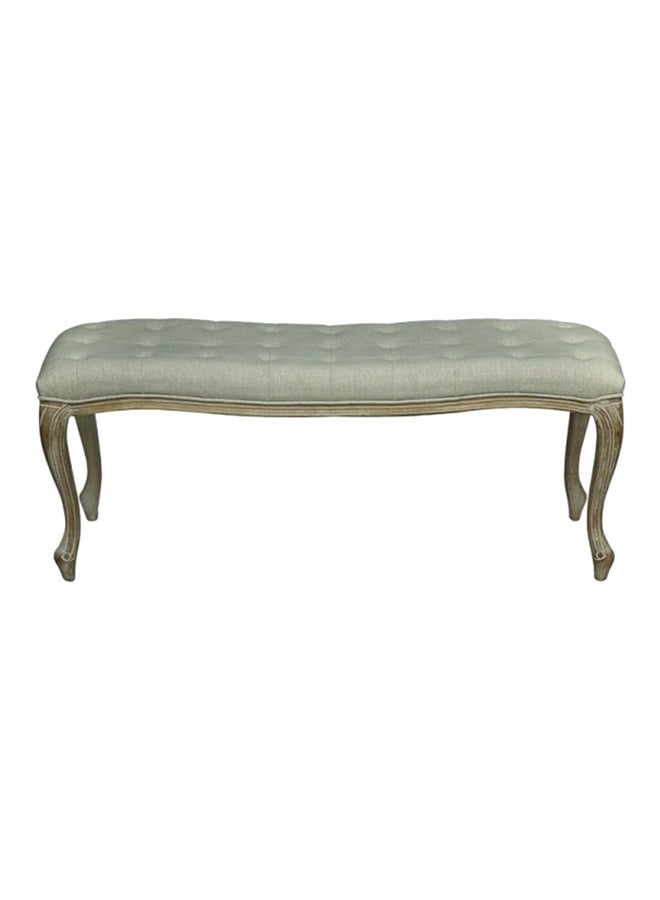 PAN emirates - Lovdom Bench Light Grey/Natural 122x49x44centimeter - Image 1