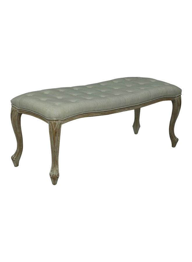 PAN emirates - Lovdom Bench Light Grey/Natural 122x49x44centimeter - Image 1