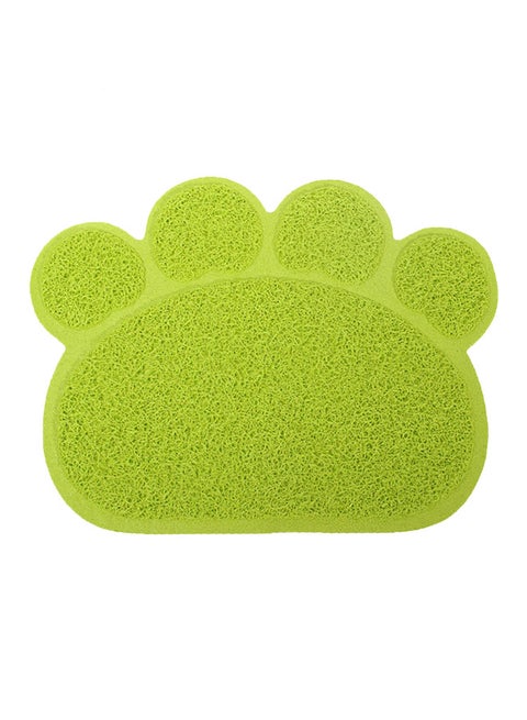Cat Paw Bathing Mat Green 40x30centimeter