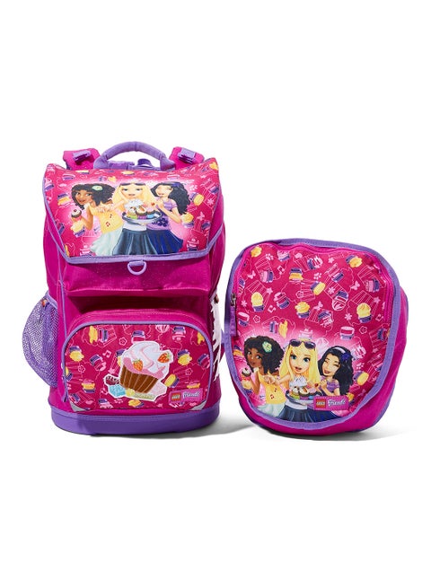 2 Piece Maxi Backpack Set Pink/Purple