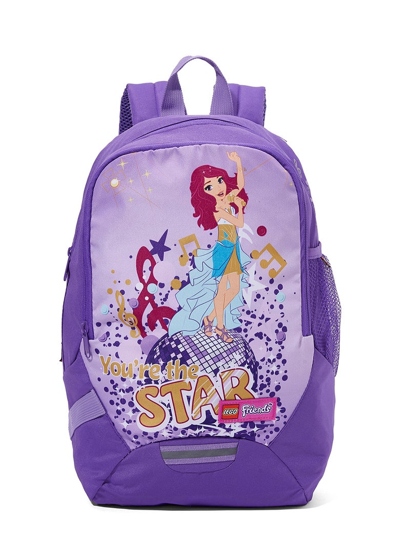 LEGO Premium Plus Zipper Closure Backpack Purple - Image 1
