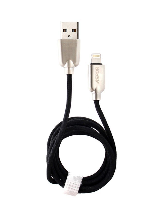أسبور كابل شحن ومزامنة بيانات Micro USB من كريستي أسود/ فضي 