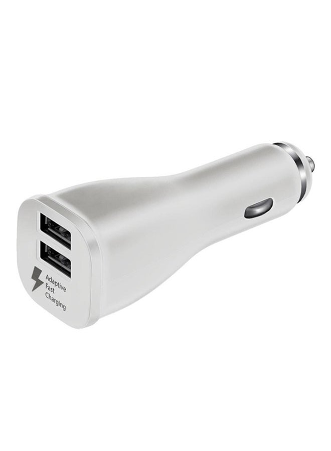 MARGOUN Dual Port Fast Car Charging Adapter White