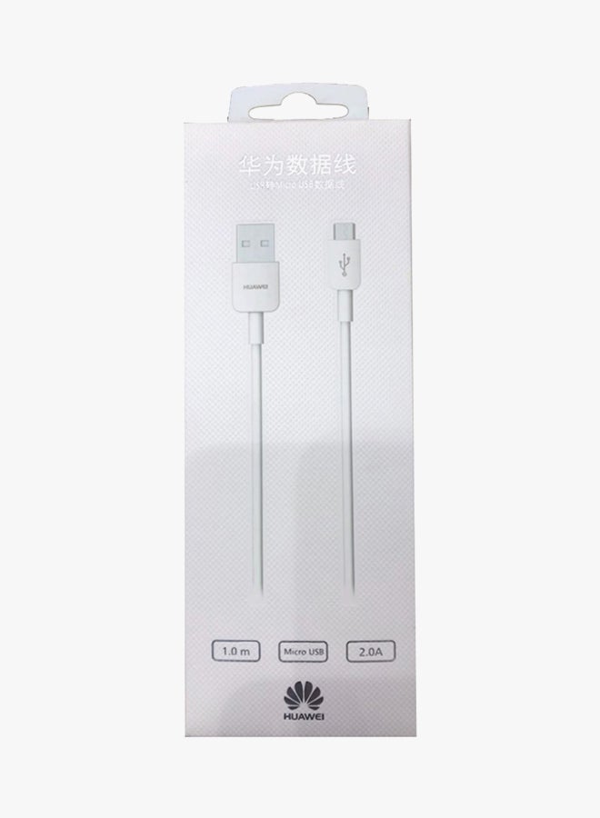HUAWEI Micro USB Data Sync Charging Cable White - Image 2