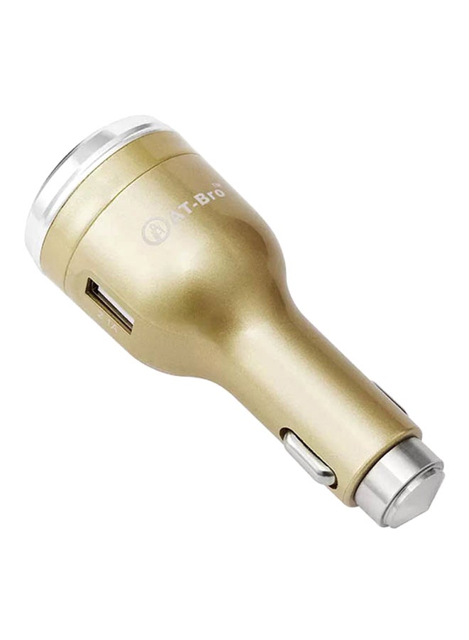 AT-Bro - USB Charger With Electric Shaver Gold/Silver - Image 1