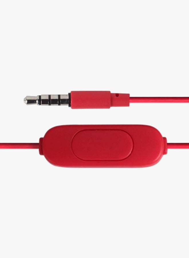 Motorola Bass Wired In-Ear Headphone With Mic Red - Image 3