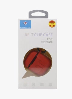 PiBlue Detachable Protective Belt Clip Case For Apple AirPods Red  - Image 3