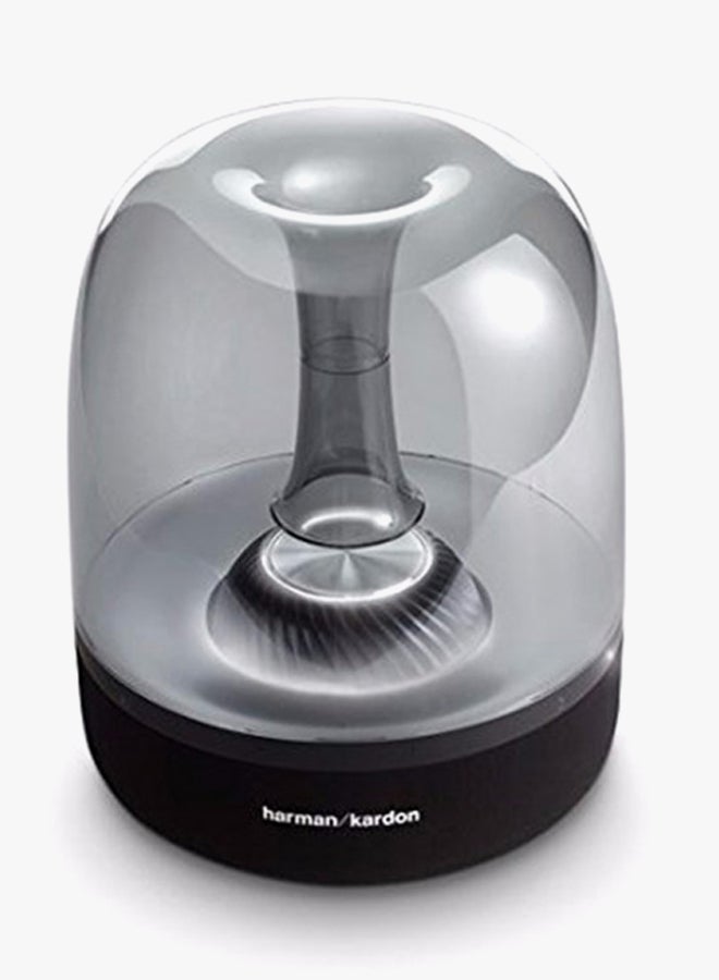 Aura Studio 2 Wireless Bluetooth Speaker With Ambient Lighting Black/Clear