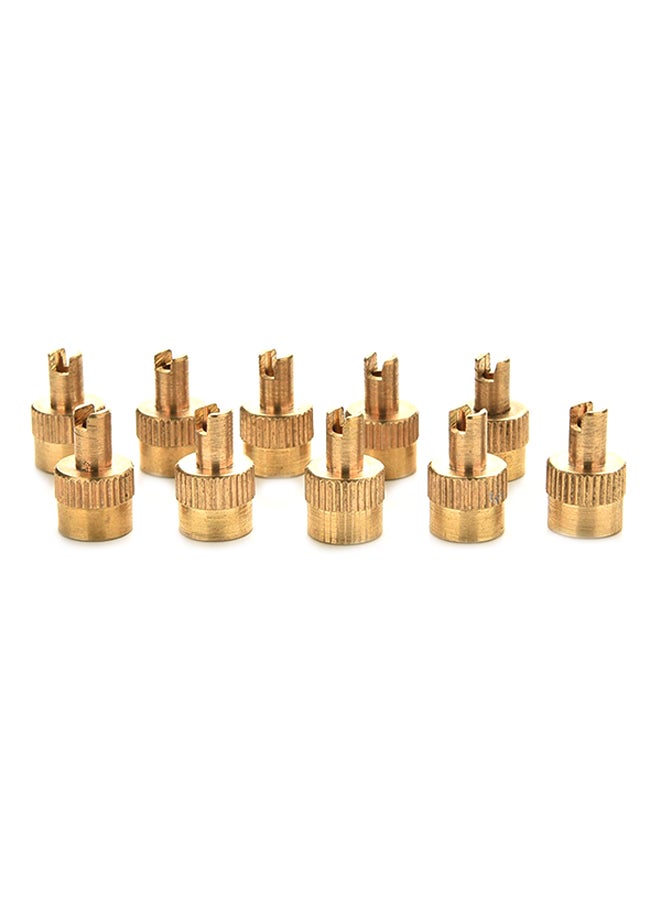 Generic 10-Piece Slotted Cap Car Valve Tire Installer Set  - Image 1