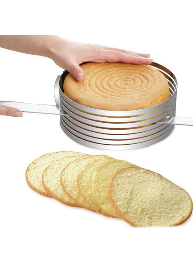 CABINA HOME Retractable Circular Ring Cake Mould Silver - Image 2