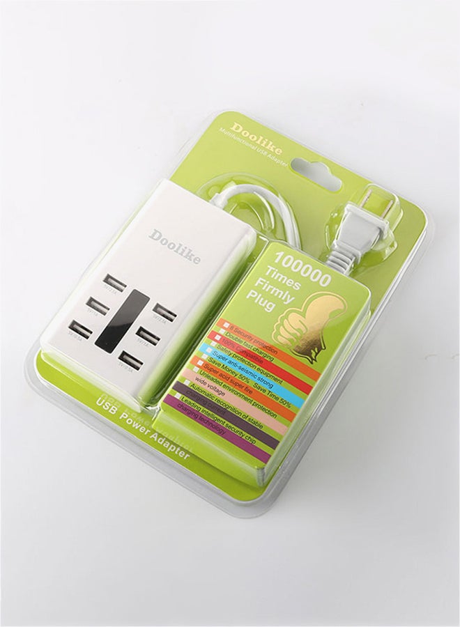 Doolike - 6 USB Port Power Adapter White - Image 1