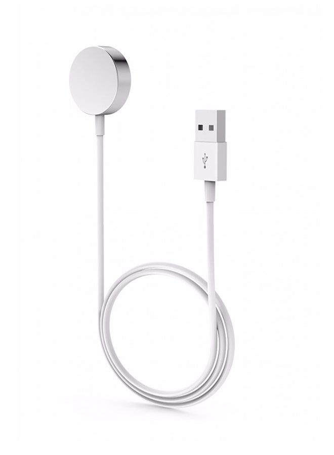 Generic - Magnetic Charging Cable For Smartwatch White - Image 1