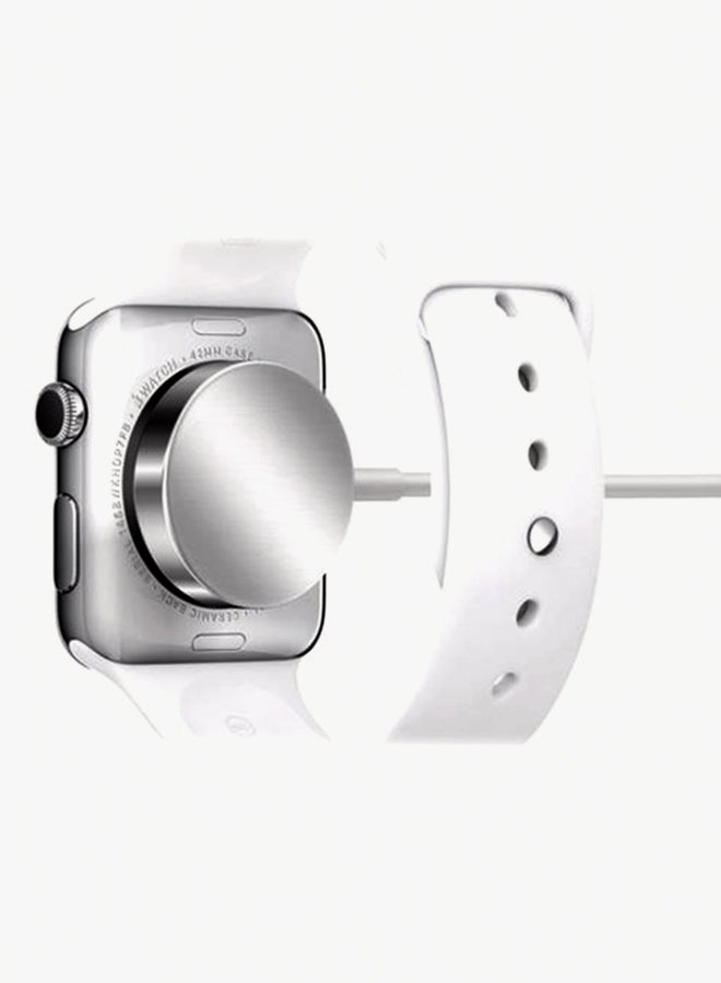 Generic - Magnetic Charging Cable For Smartwatch White - Image 1