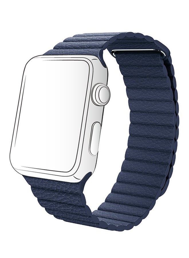 MARGOUN - Replacement Band Loop For Apple Watch Series 3/2/1 Blue - Image 1