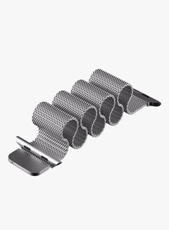 MARGOUN Milanese Loop Stainless Steel Band for Apple Watch 38/40/41mm Silver  - Image 2