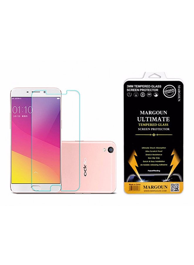 MARGOUN Tempered Glass Screen Protector Compatible With Oppo A57 3 mm Clear