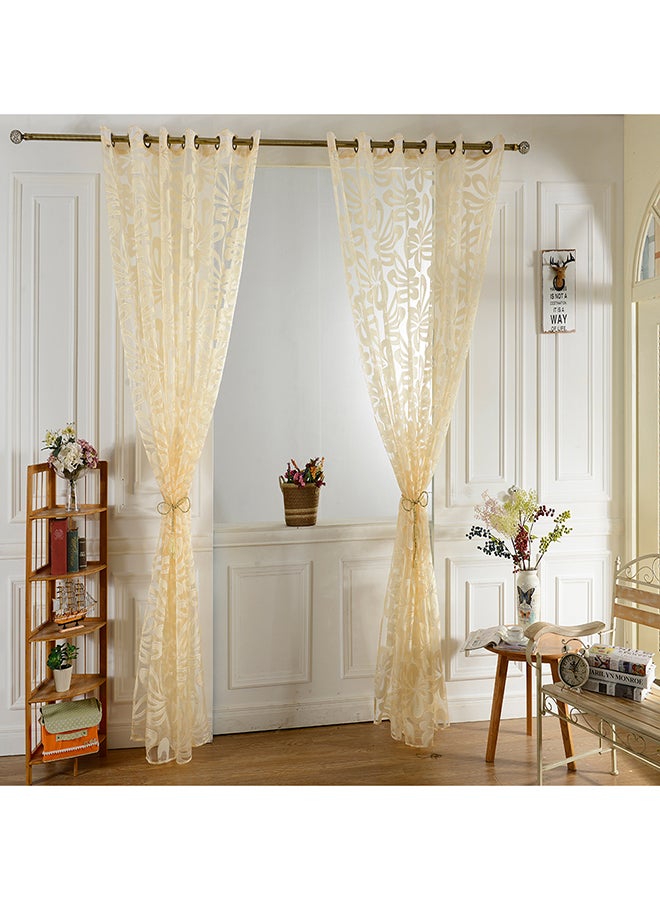 Window Curtain Beige 100x250cm  - Image 2