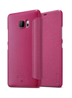 Leather Flip Case Cover For HTC U Ultra Pink