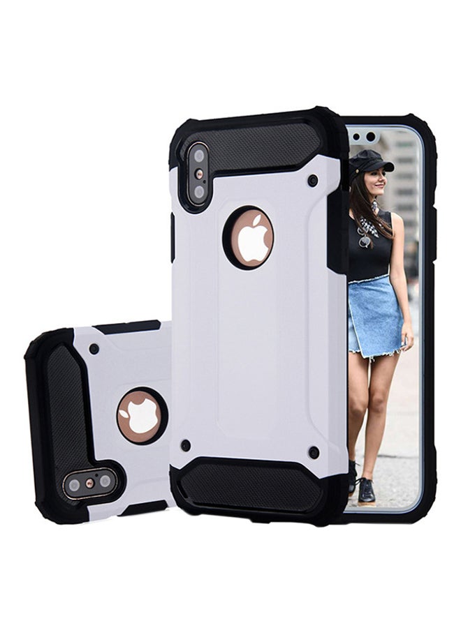 MARGOUN Protective Case Cover For Apple iPhone X Black/White