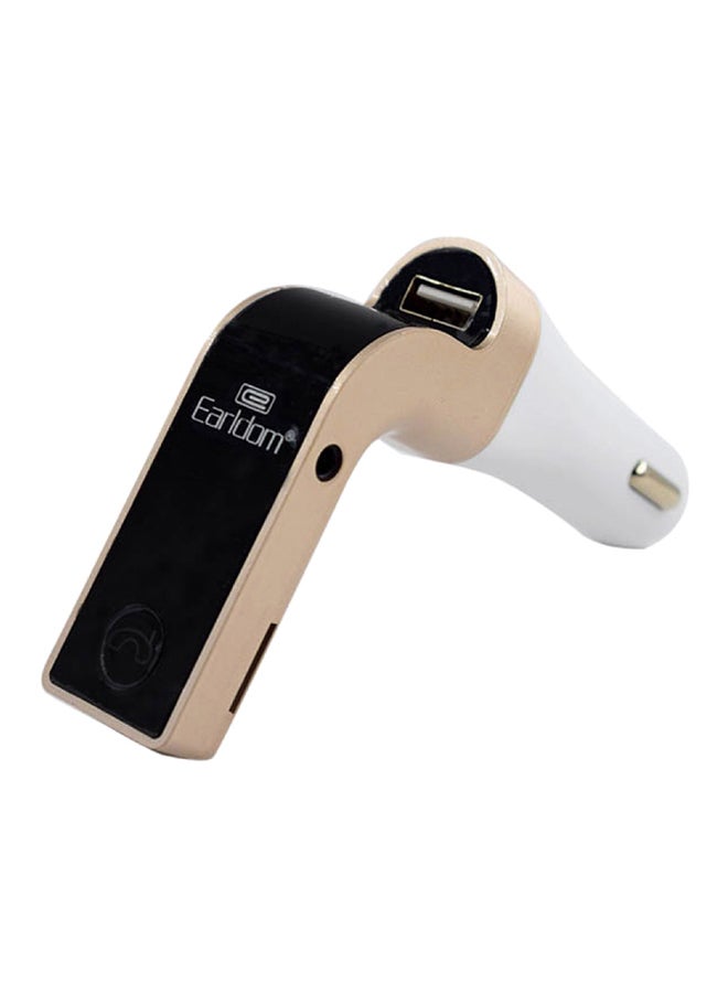 Earldom Bluetooth Smart Sonic Speed USB MP3 Car Charger Gold/Black/White